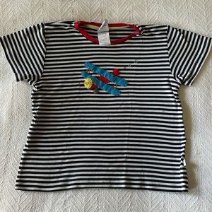 Bella Bliss appliqué tee airplane